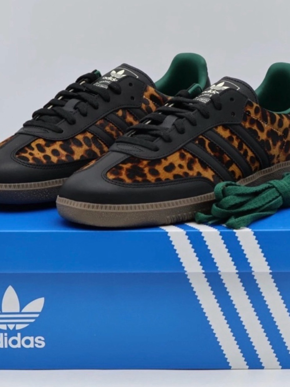 Adidas Samba OG Black Green Leopard women’s size 5.5 BNWB